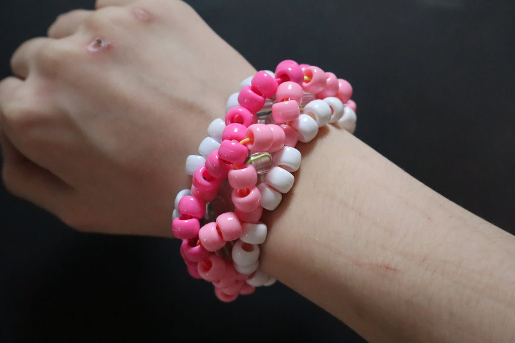 Pink n' White 3D Cuff
